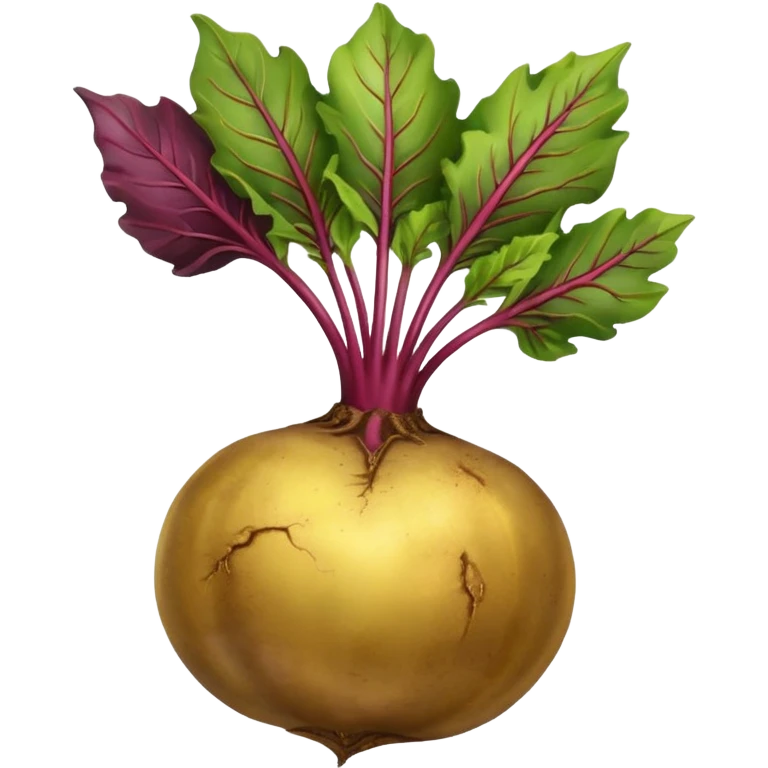Gold beetroot emoji