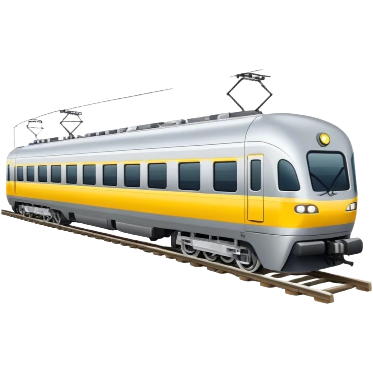 Australian passenger train (Iconic colour: Silver and yellow) emoji