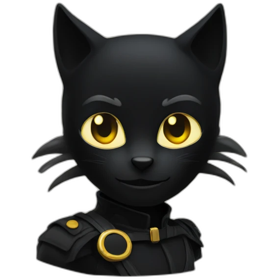 Chat noir content  emoji