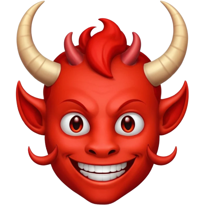 Red devil smiling emoji