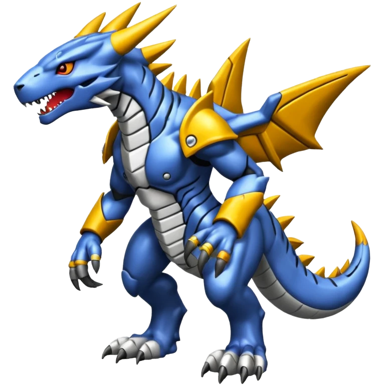  Cool Edgy Shiny Greymon-Vernid-Weregarurumon full body emoji