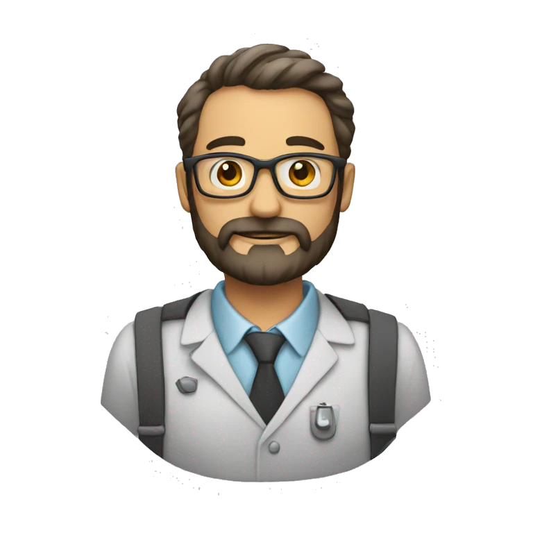 PROFESOR con barba emoji