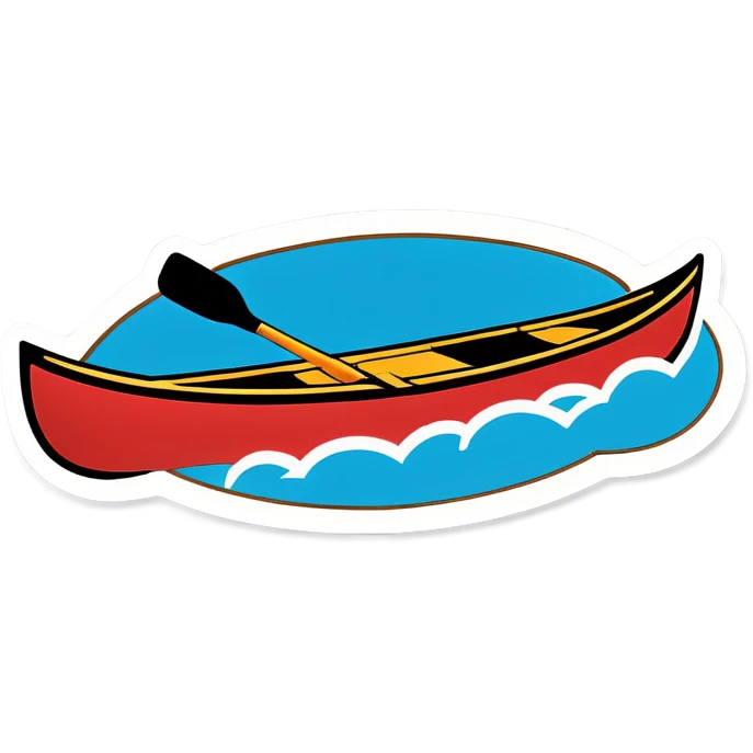 Canoe with paddles emoji