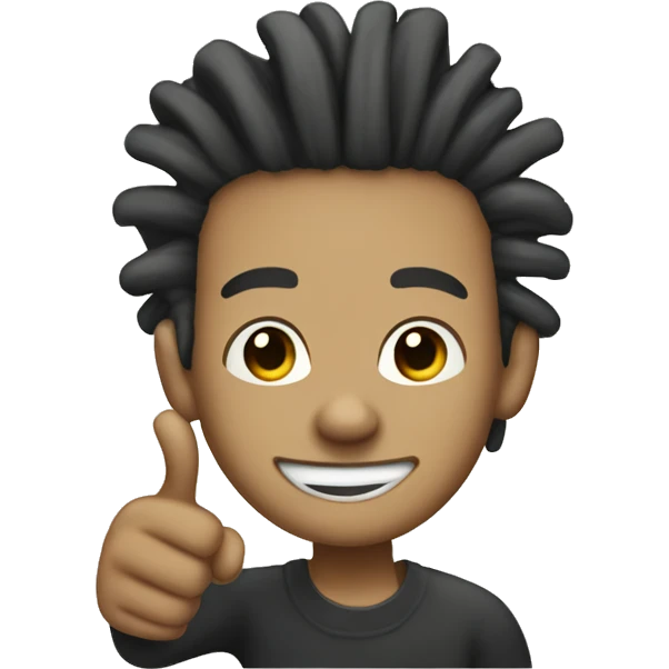 Light skin dread head doing thumbs up emoji