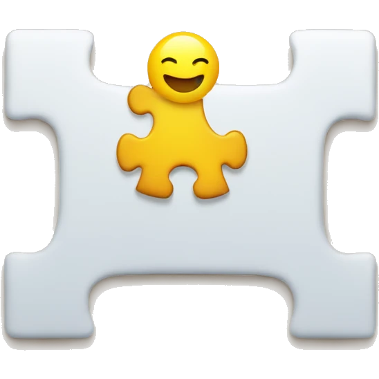 A puzzle pieces being put together  emoji