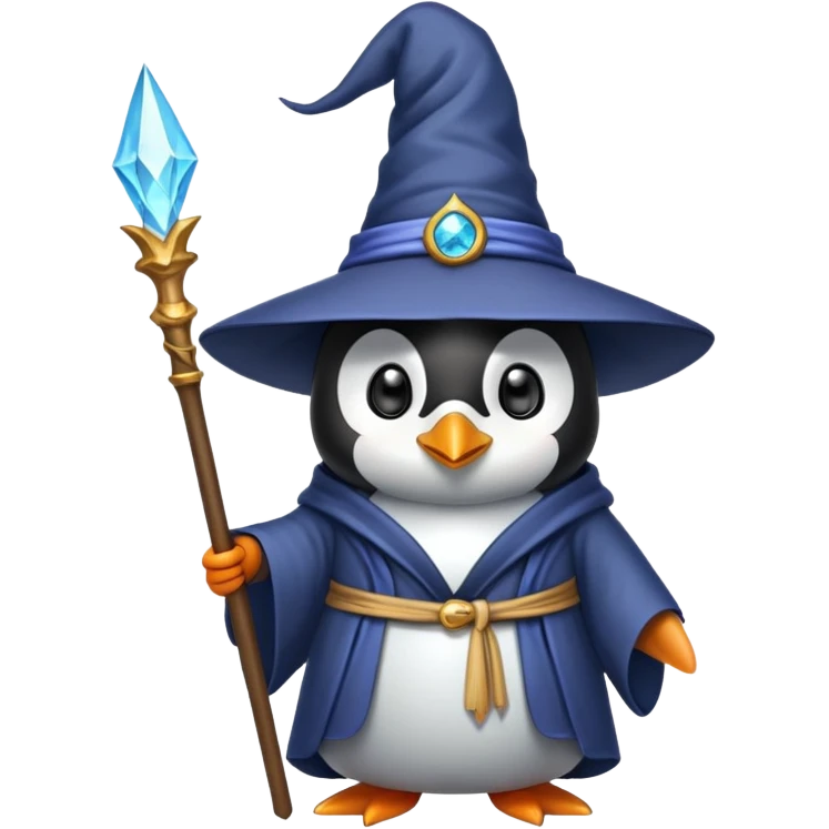 Penguin Wizard emoji