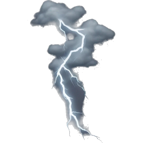 thunder lightning black emoji