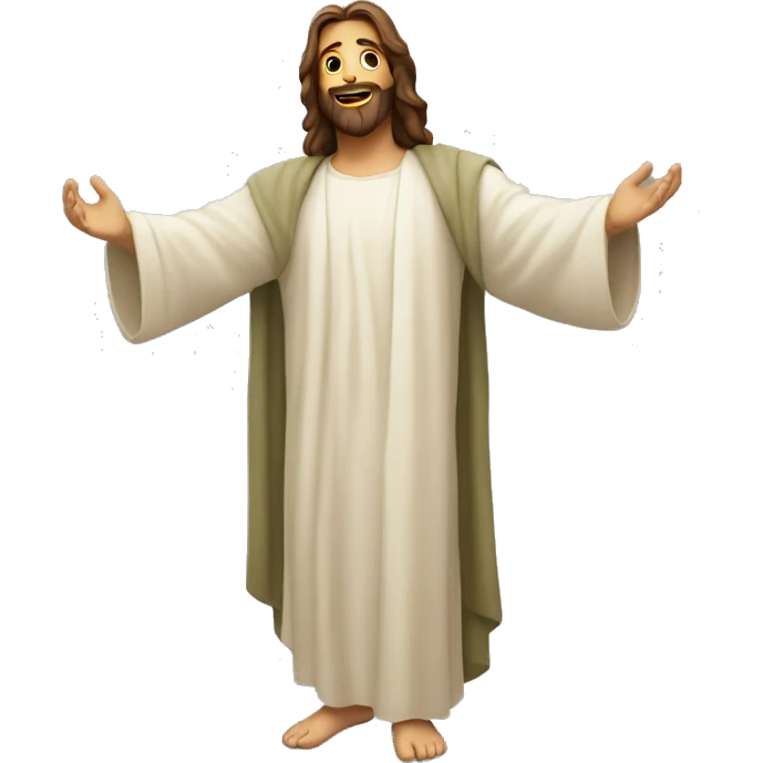 Jesus diciendo dios te bendiga  emoji