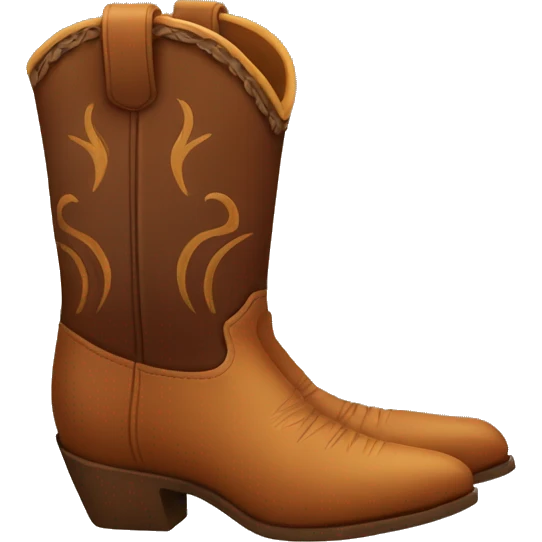 Cowboy boots emoji