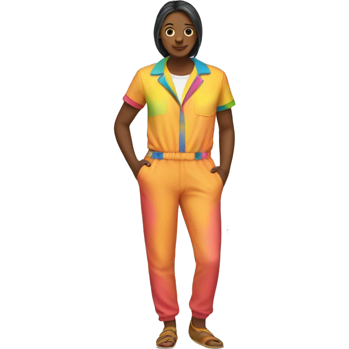 colorful jumpsuit emoji