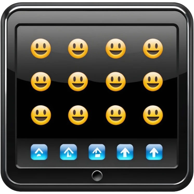 car audio, a car touchscreen display emoji
