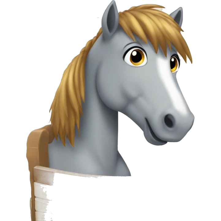 pony with crib emoji