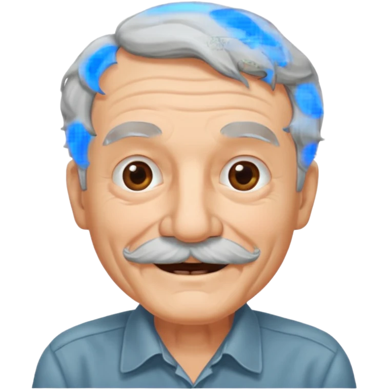 black mustache old man,Big black mustache. emoji