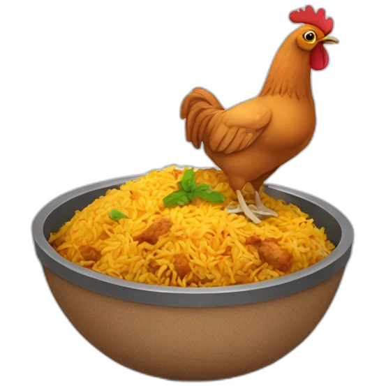 biryani chicken emoji