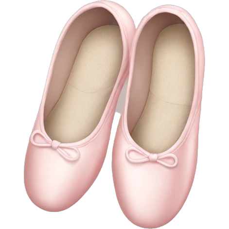 Pale pink ballet shoes emoji