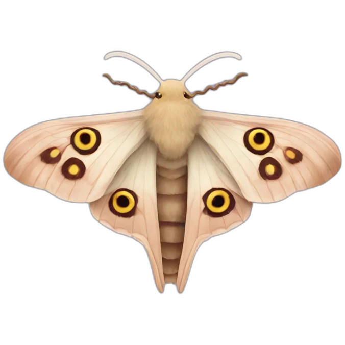 poodle silk moth emoji