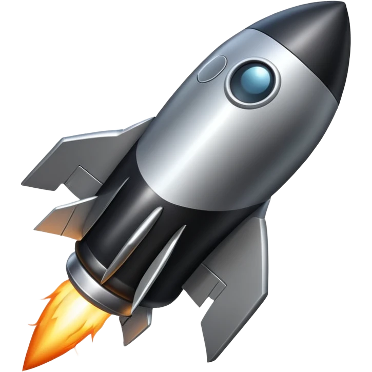 Black Rocket emoji