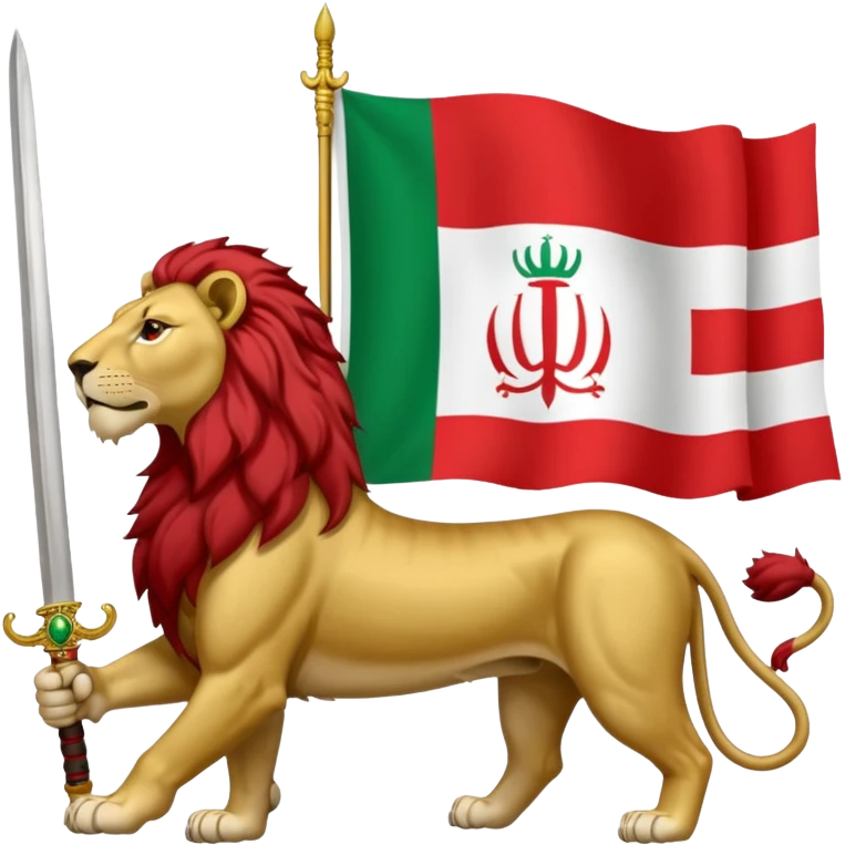 Irans pahlavi periods flag emoji