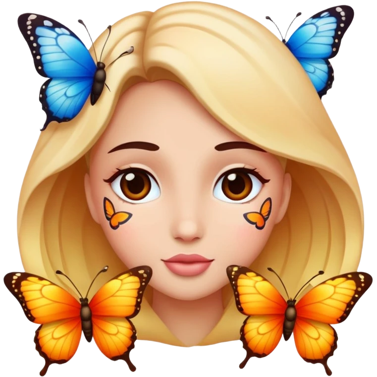 Love face with butterflies  emoji