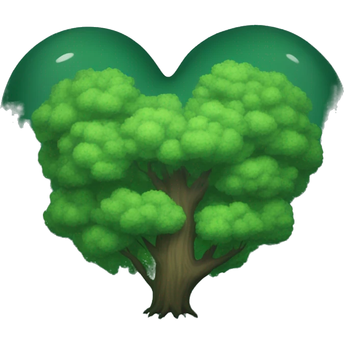 Forest green heart emoji