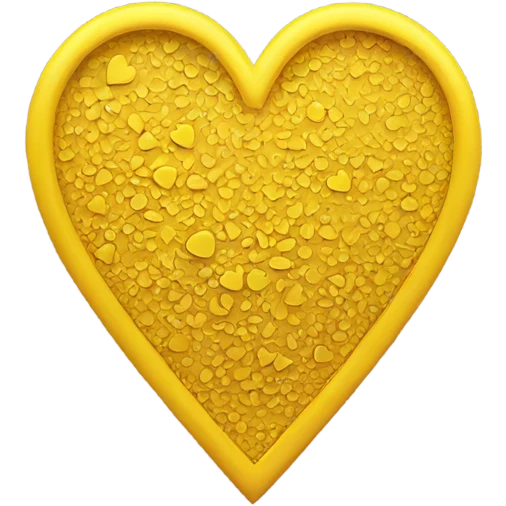 YELLOW HEALING HEART emoji