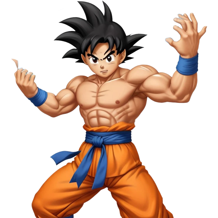 Goku doing Kamehameha emoji