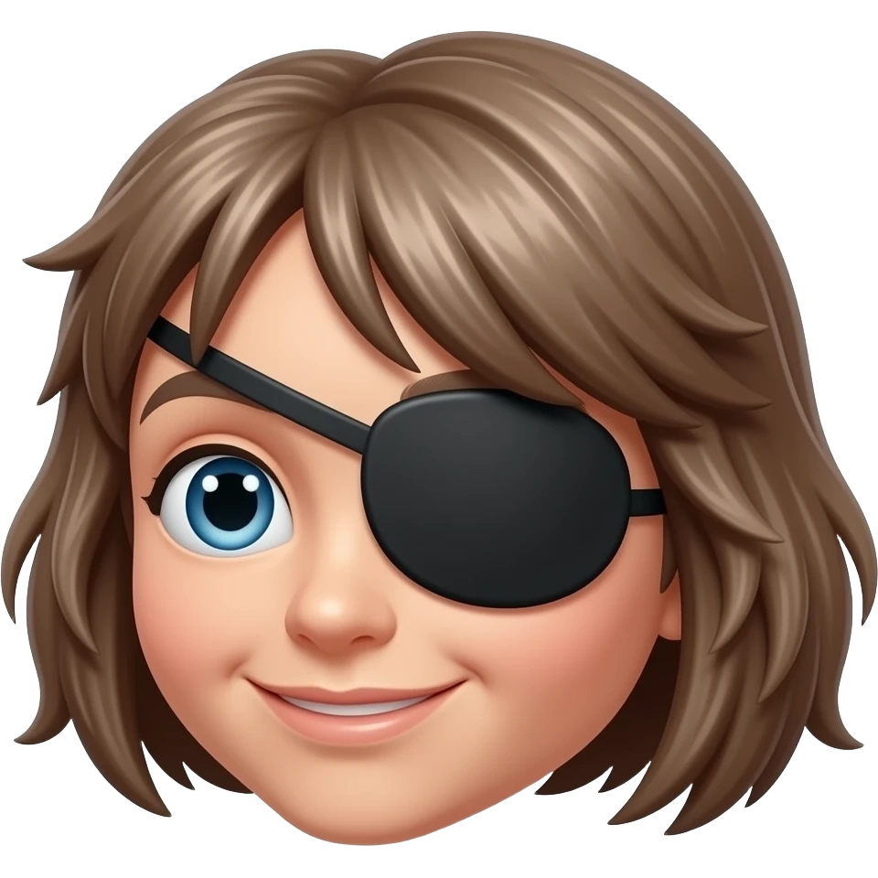Black single eyepatch emoji