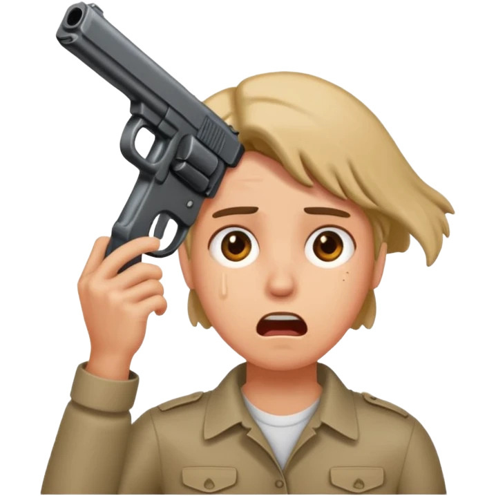 Gun to head emoji
