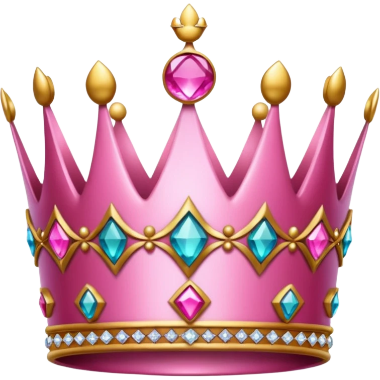 Crown little pink emoji
