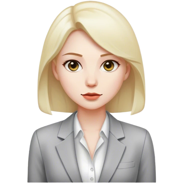 woman simple blazer shirt polish  emoji