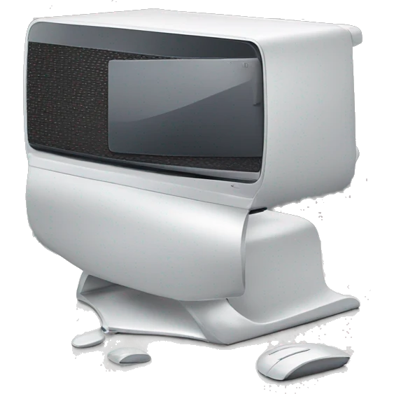Sleek luxury desktop all-in-one computer  emoji