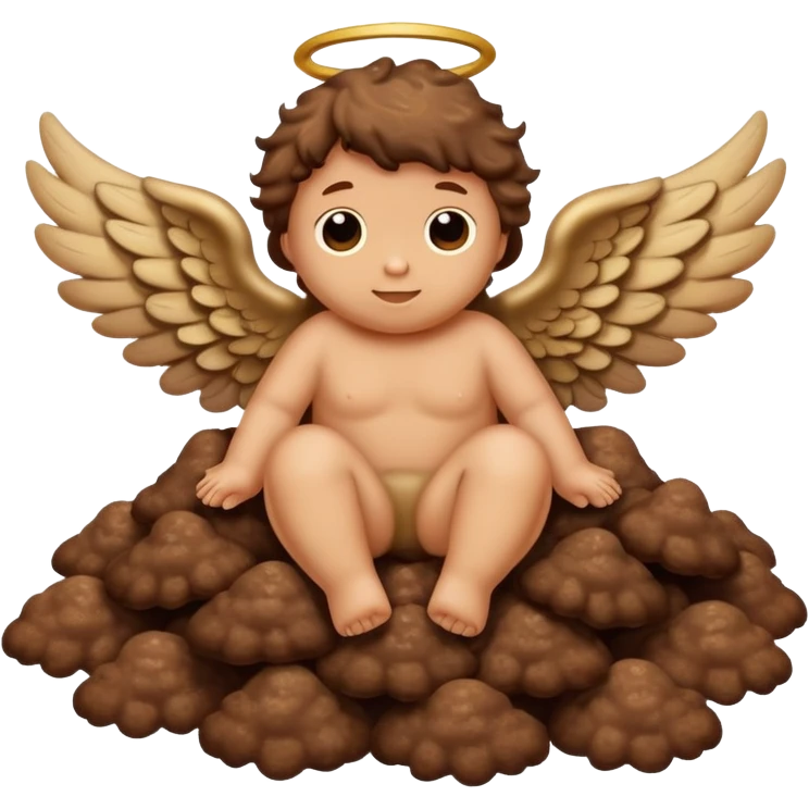 poop with angel wings emoji