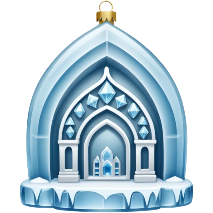 ice hotel ornament emoji