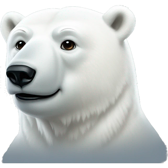 white polar bear emoji