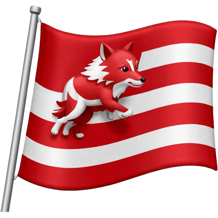 Flag that says #Wolf99 emoji