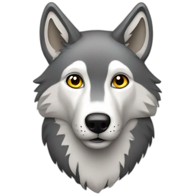 Loup sur chat emoji