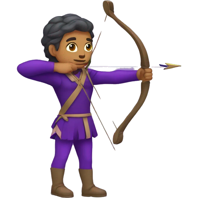 Purple Sagittarius archery  emoji