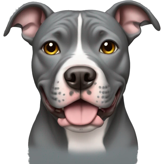 Grey Pitbull emoji