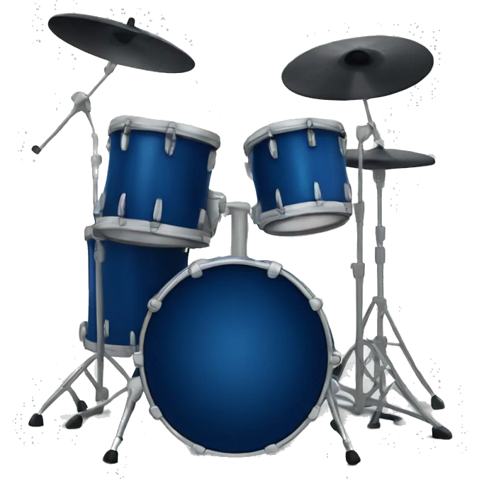 dark blue drum kit emoji