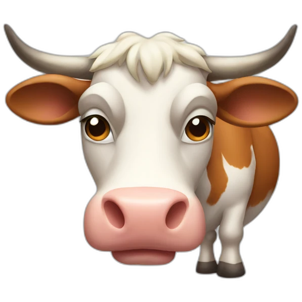 Muscular cow emoji
