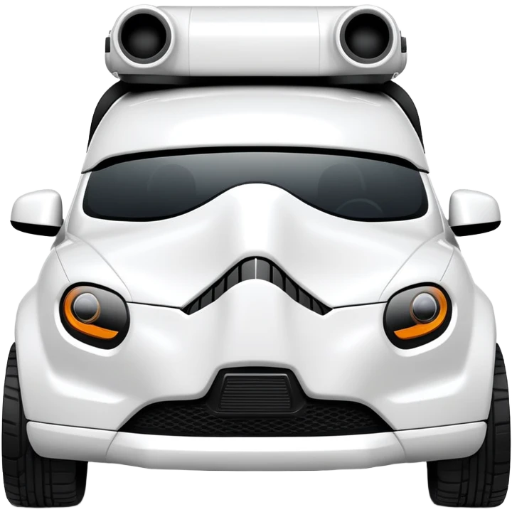 White suv like stormtrooper  emoji
