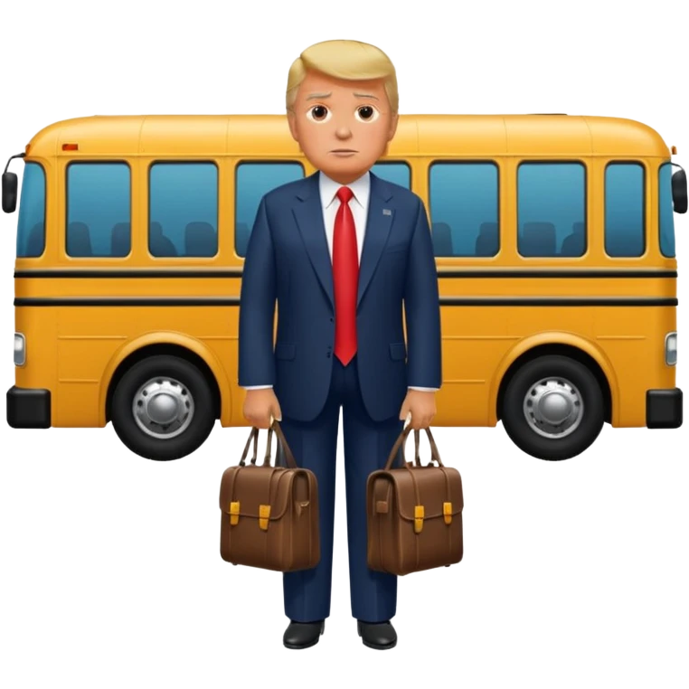 donald trump under bus  emoji