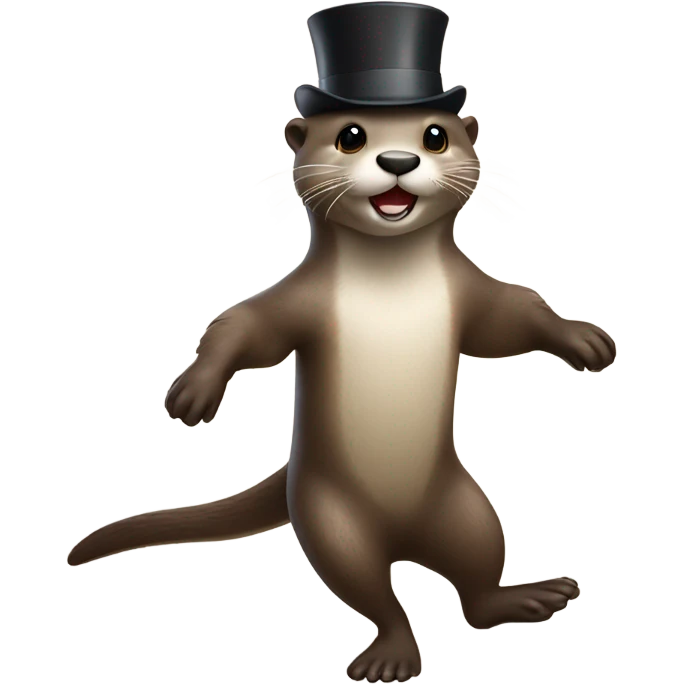 Otter tap dancing emoji