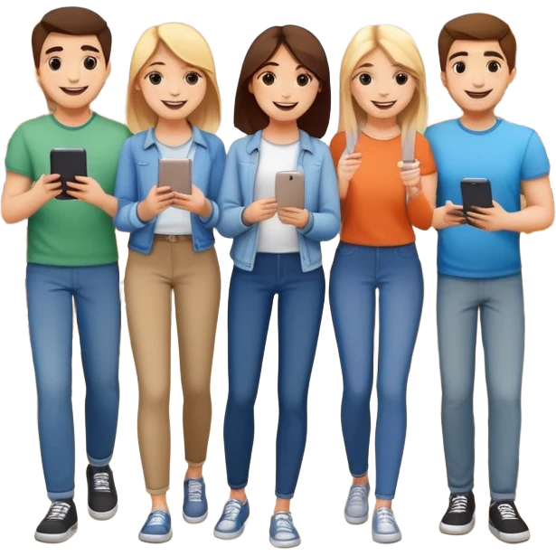 Friends shopping emoji
