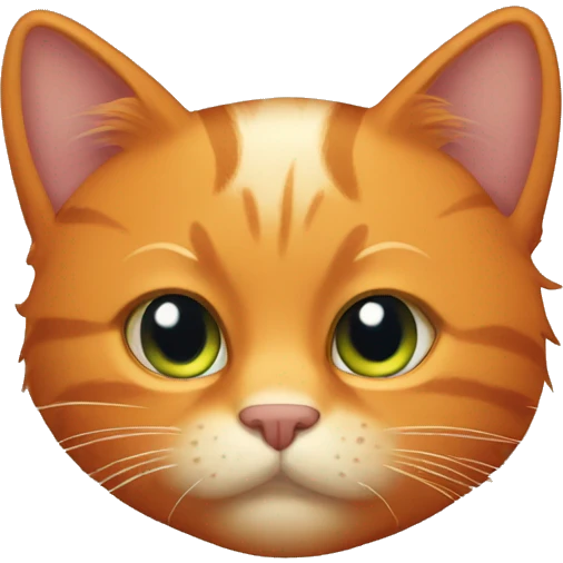 orange cat with winter scar emoji