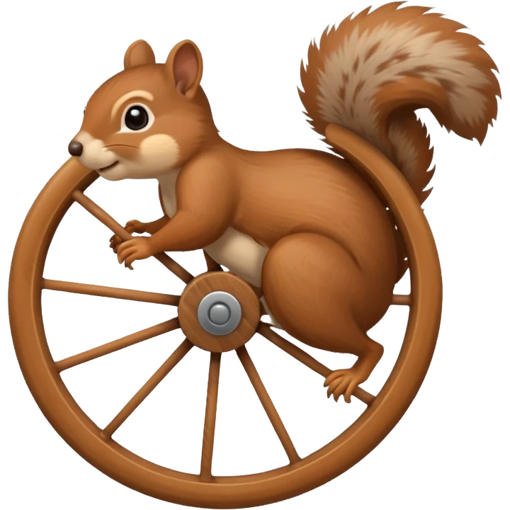 squirrel running in a wheel emoji