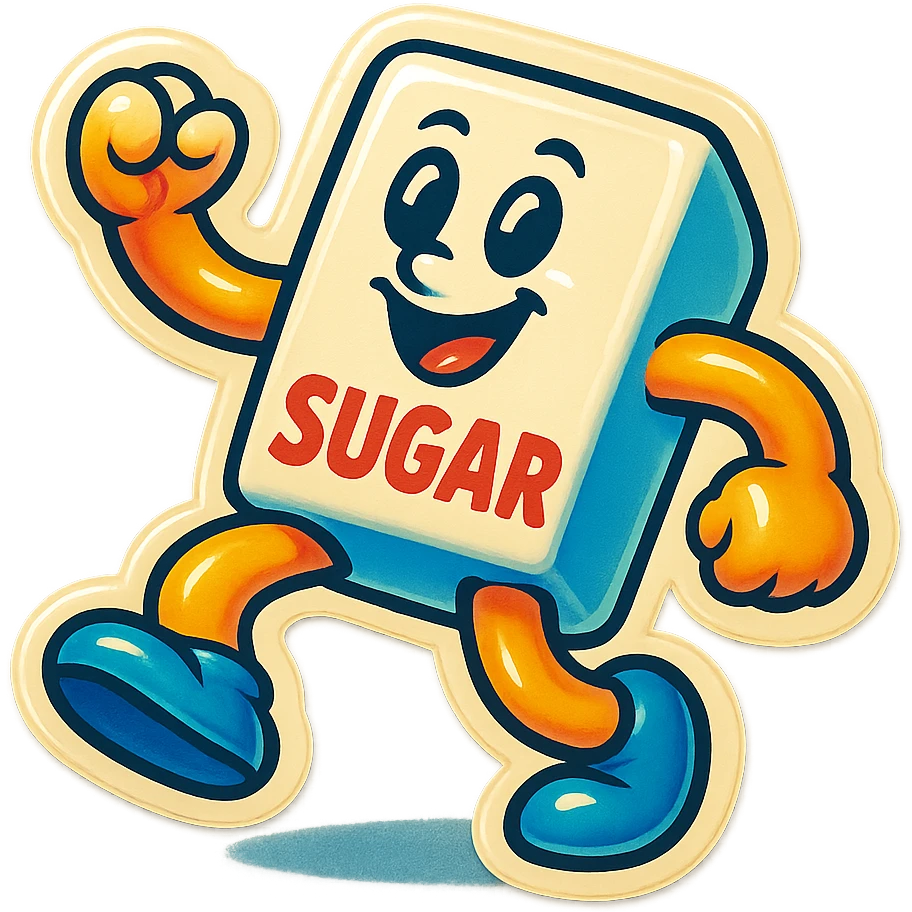 A sticker of Dancing Sugar emoji