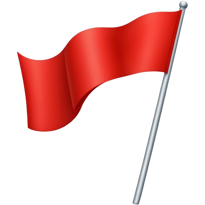 racing red flag emoji