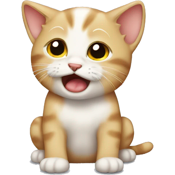 crying kitten emoji