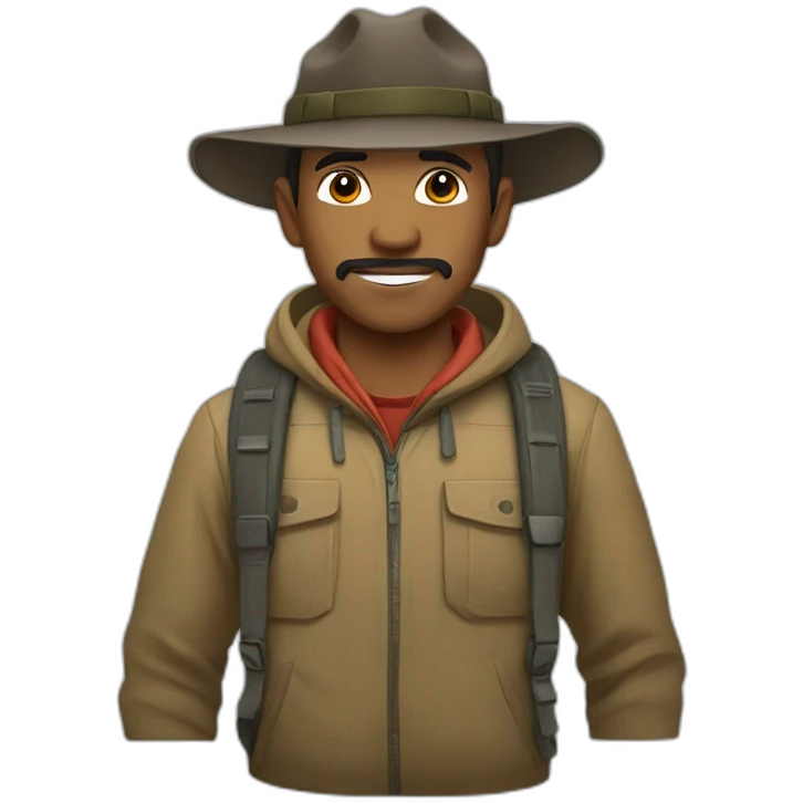 Montañista emoji